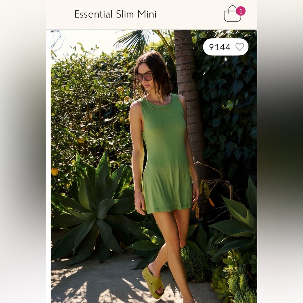 Free People Green Mini Dress